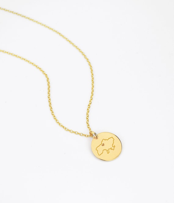 Ukraine Necklace • Personalized Map of Ukraine Pendant • Support Ukraine Necklace • Pray for Ukraine Fundraiser • Ukrainian Refugees Support