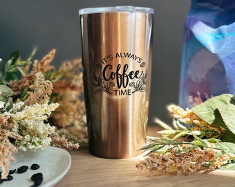 Personalized Insulated Coffee Tumbler, Custom Name Engraved Coffee Mug, Monogrammed Coffee Travel Cup, Traveler Gift, Gift for Husband