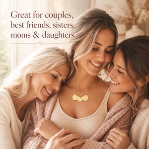 Best friend necklace with two state charms and meaningful heart pendant.