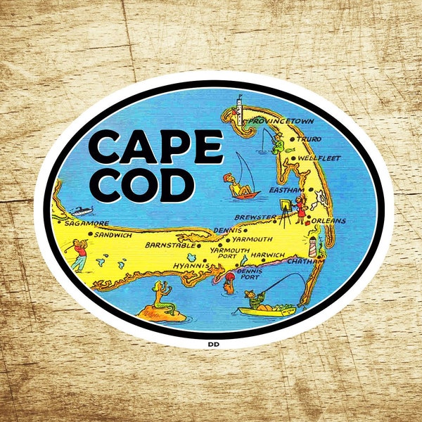 Vintage Cape Cod Sticker - Etsy