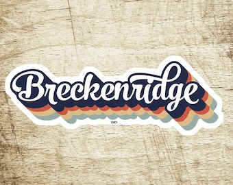 Ski Breckenridge Colorado Decal Sticker 3.75&quot; x 1.5&quot; Skiing Snowboarding Breck