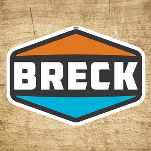 Ski Breck 3.8&quot; X 2.75&quot; Sticker Decal Breckenridge Colorado Skiing