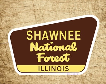 Shawnee National Forest Decal Sticker 3.75" x 2.5" Illinois Park Vinyl