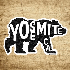 Yosemite National Park Decal Sticker 5" California Bear Vinyl