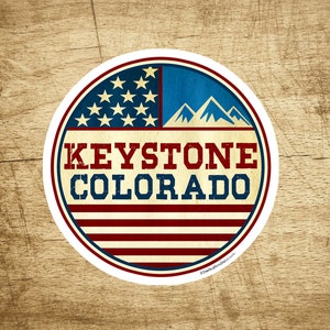Skiing Keystone Colorado 3&quot; Sticker Decal Snowboarding Vinyl