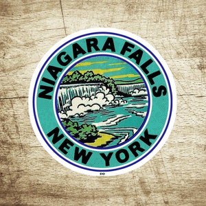 Niagara Falls 3" Decal Sticker New York Vintage Style