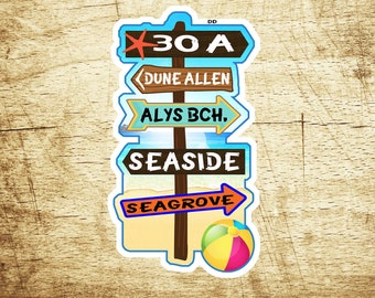 30 A FLORIDA Dune Allen Alys Beach Seaside Seagrove DECAL STICKER 3.75"
