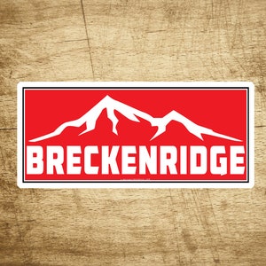 Ski Breckenridge Colorado Decal Sticker 3.75&quot; x 1.75&quot; Skiing Snowboarding Breck