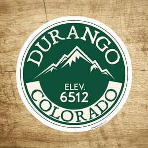 Durango Colorado Vinyl Decal Sticker 3" Mesa Verde National Park Animas