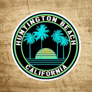 Huntington Beach California Decal Sticker  3&quot; Surfing Pacific Ocean Surf