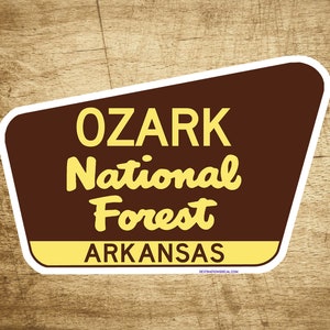 Ozark National Forest Decal Sticker 3.75&quot; x 2.5&quot; Arkansas Park Vinyl