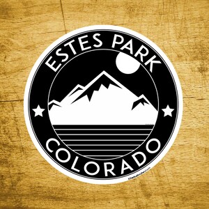 Estes Park Colorado Decal Sticker  3&quot; x 3&quot; Skiing Rocky Mountain National Park