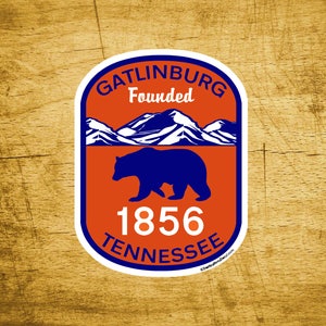 Gatlinburg Tennessee Decal Sticker 3&quot; x 4&quot; Great Smoky Mountains