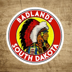 Badlands National Park South Dakota Decal Sticker 3&quot; Vinyl Mountains Hiking