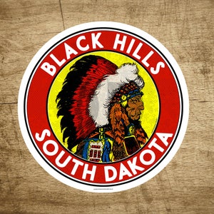 Black Hills South Dakota Decal Sticker 3" x 3" Vinyl Mountains Hiking