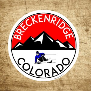 3&quot; Skiing Breckenridge Colorado Decal Sticker Hiking Snowboarding Ski