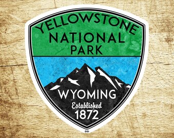 Yellowstone National Park Wyoming 3" x 2.9" Decal Sticker
