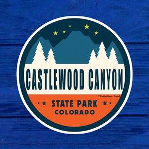 Castlewood Canyon Colorado State Park Aufkleber 3 &quot;