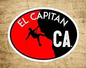 El Capitan Climbing Sticker Decal 3 5/8" x 2 7/8" Yosemite California Mountaineering