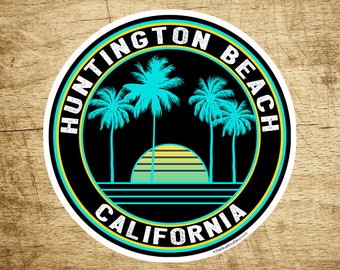 Huntington Beach California Decal Sticker  3" Surfing Pacific Ocean Surf