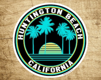 3 "Huntington Beach Kalifornien Aufkleber Aufkleber Surfen Pazifikbrandung