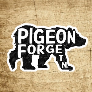 Pigeon Forge Tennessee Decal Sticker 3.8&quot; x 2.4&quot; Great Smoky Mountains Gatlinburg Vinyl