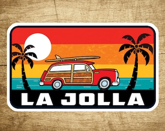 La Jolla California Decal Sticker 3.75" X 2.25" Surf San Diego Surfing