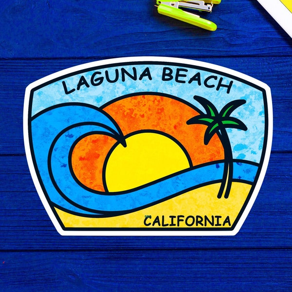 Laguna Beach California Decal Sticker 3.75" Los Angeles Pacific Ocean Surfing