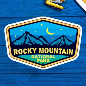 Rocky Mountain National Park Colorado Sticker 3.75" x 2.5" Vinyl Decal