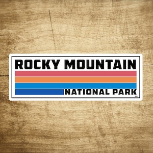 Rocky Mountain National Park Sticker Travel Decal 3.75&quot; X 1.2&quot; Colorado