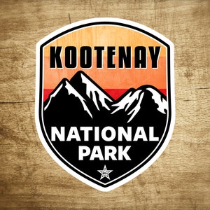 Kootenay National Park Decal Vinyl Sticker  2.75&quot; X 3.5&quot; British Columbia Canada