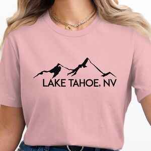 Lake Tahoe NV T-Shirt, Mountain Graphic Tee, Nature Lover's Shirt, Adventure Apparel, Outdoor Enthusiast Gift, Travel Souvenir, Hiking Shirt image 1