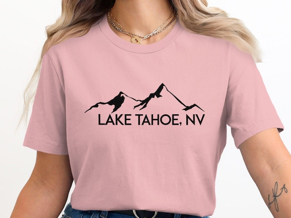 Lake Tahoe NV T-Shirt, Mountain Graphic Tee, Nature Lover's Shirt, Adventure Apparel, Outdoor Enthusiast Gift, Travel Souvenir, Hiking Shirt
