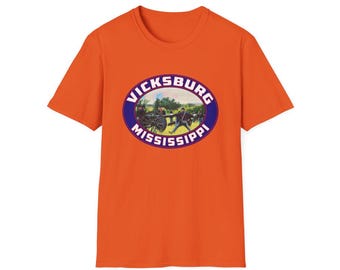 Vicksburg Mississippi Unisex Softstyle T-Shirt Civil War Battlefield Souvenir Gift Shirt T Shirt