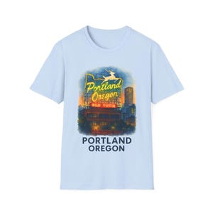 Portland Oregon Softstyle T-Shirt, lässiges T-Shirt, Reise-Souvenir-Shirt - Unisex-Kleidung, trendiges Top, bequemes T-Shirt, Urlaubs-Shirt, Geschenk Bild 7