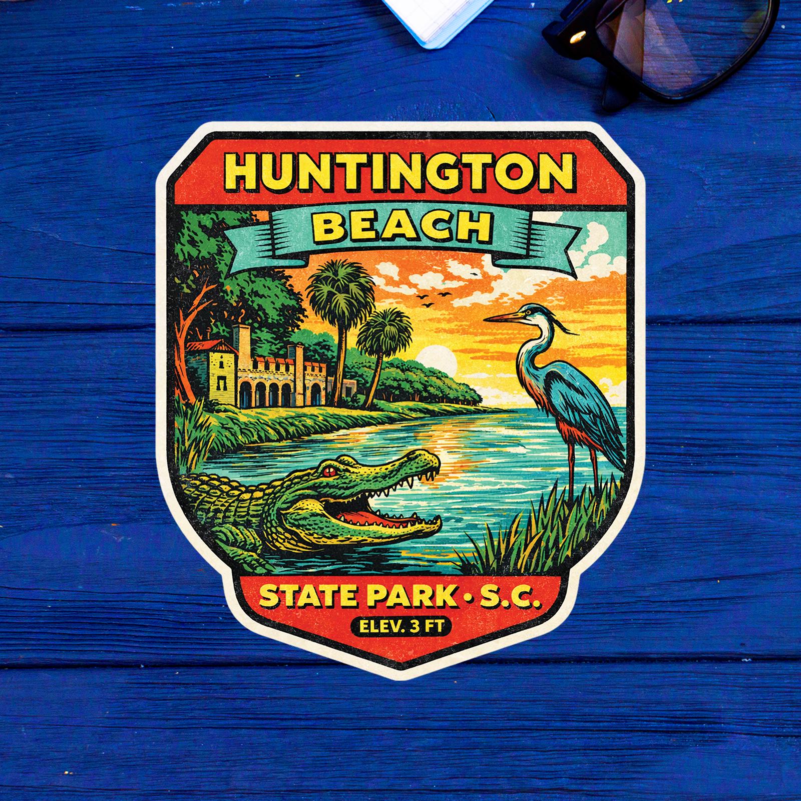 Hb State Sticker Huntington Beach State Park Sticker – South Carolina Travel Souvenir ...