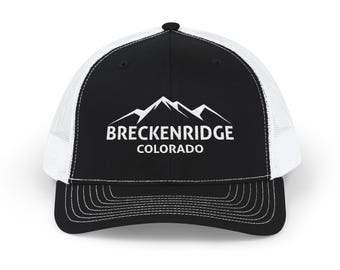 Breckenridge Colorado Embroidered Snapback Trucker Cap (Embroidery) CO