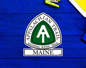 Appalachian Trail Maine Hiking Sticker Decal 3"