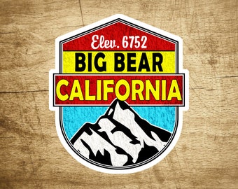 BIG BEAR California Decal Sticker Skiing Ski Mountain 3.75"