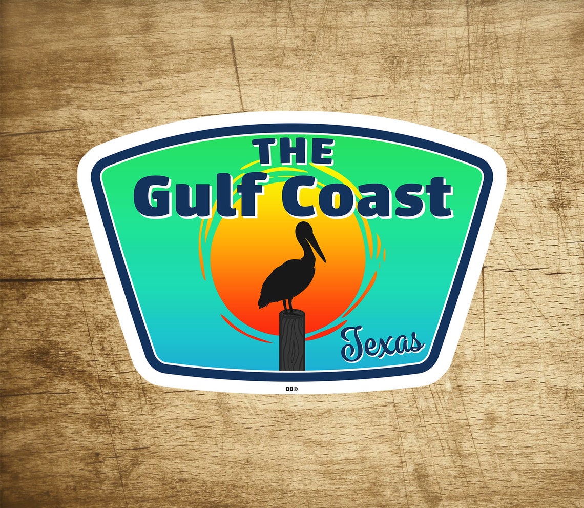 The Gulf Coast Decal Sticker Vinyl 3.75