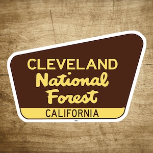 Cleveland National Forest Decal Sticker 3.75&quot; x 2.5&quot; California Park Vinyl