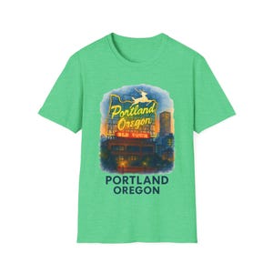 Portland Oregon Softstyle T-Shirt, lässiges T-Shirt, Reise-Souvenir-Shirt - Unisex-Kleidung, trendiges Top, bequemes T-Shirt, Urlaubs-Shirt, Geschenk Bild 5