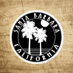 Santa Barbara California 3&quot; Decal Sticker Surfing Pacific Ocean Surf