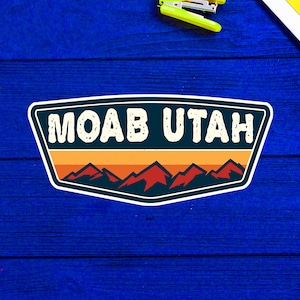 Moab Utah Decal 4&quot; x  1.8&quot; Sticker National Park