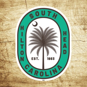 Hilton Head South Carolina Beach sticker sticker 3,75&quot; eiland auto laptop bumper vrachtwagen