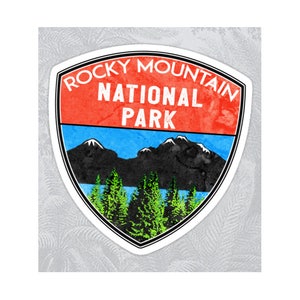 Rocky Mountain National Park Colorado Sticker Decal Lake Hiking 3.1&quot; x 3&quot; Nature