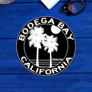Bodega Bay, California 3&quot; Decal Sticker Surfing Pacific Ocean Surf Travel Vacation Souvenir