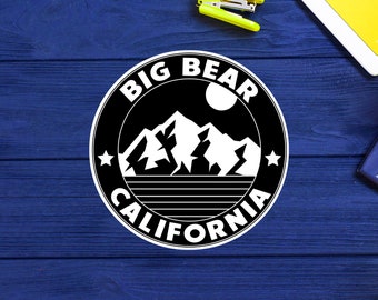Skiing Big Bear California Sticker Decal Ski Skier Lake Vinyl