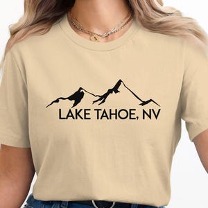Lake Tahoe NV T-Shirt, Mountain Graphic Tee, Nature Lover's Shirt, Adventure Apparel, Outdoor Enthusiast Gift, Travel Souvenir, Hiking Shirt image 3