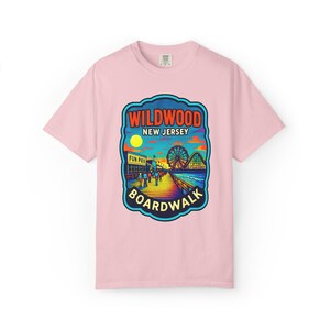 T-shirt Wildwood Boardwalk, T-shirt Summer Beach Vibes, T-shirt rétro unisexe, cadeau Jersey Shore, vêtements amusants pour les vacances image 12